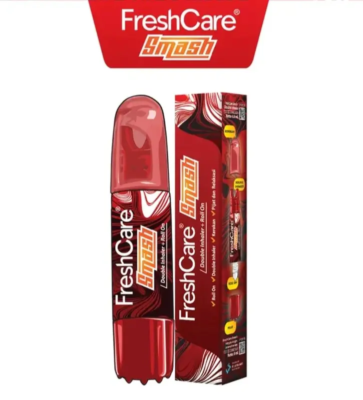 FRESH CARE SMASH DOUBLE INHALER + ROLL ON ISI 1 PCS 0