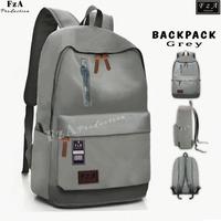 Gambar Tas Ransel Punggung Distro Casual Pria Wanita / Tas Ransel Laptop Backpack Tas Ransel Distro sekolah kuliah Kerja Tas Pria Wanita Backpack Tas Ransel Laptop Original FzA - GRSN - Grey + dari FzA Official Kab. Bekasi 5 Tokopedia