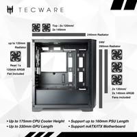 Gambar CASING TECWARE EDGE M2 PRO TG - High Airflow Gaming mATX Case dari Techno Computer Bali Kota Denpasar 4 Tokopedia