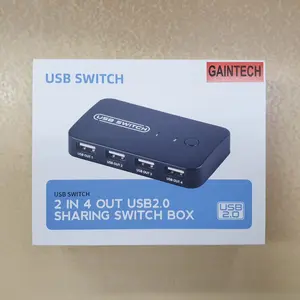 GAINTECH USB 2.0 SHARING SWITCH 2 INPUT - 4 OUTPUT