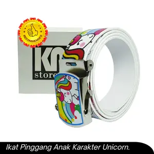 Gesper/Ikat pinggang anak TK/SD gambar karakter UNICORN.