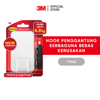 Gambar 3M Command Hook, 17011, Menahan hingga 6.8kg, 1 pak, XL dari 3M Indonesia Official Kab. Tangerang 1 Tokopedia