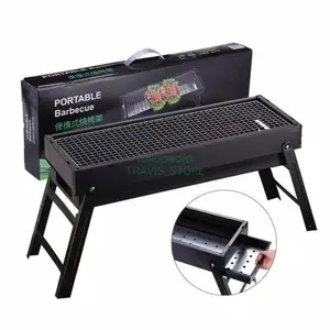 pemanggang Portable BBQ Grill multifungsi Alat Panggangan Lipat