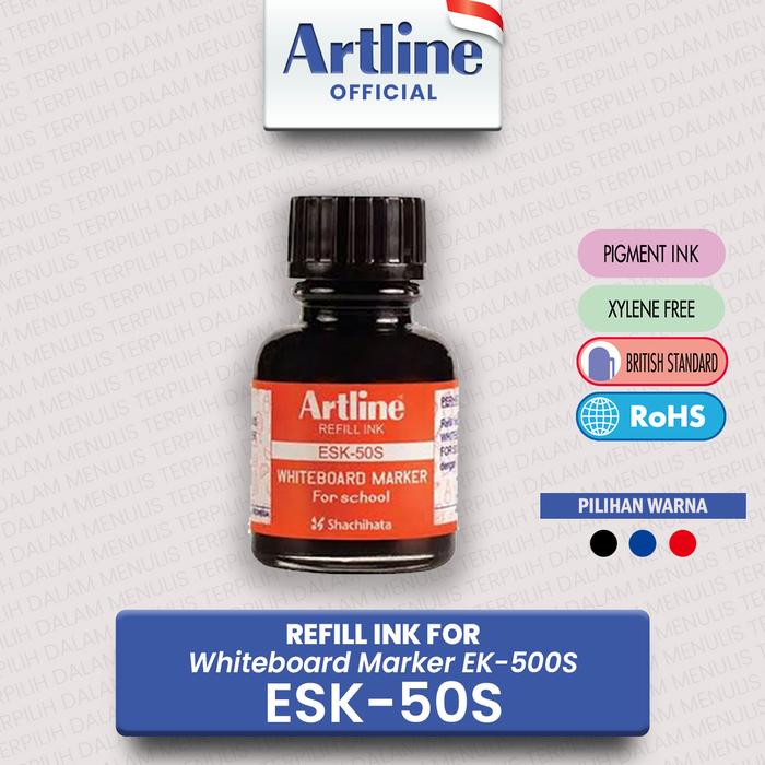 Gambar ARTLINE Tinta Isi Ulang Refill Ink For Whiteboard Marker ESK-50S - Hitam dari Artline Indonesia Kota Surabaya Tokopedia