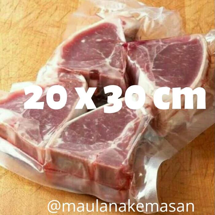 Gambar plastik vakum vacuum bag 20cm x 30cm termurah berkualitas 80mic dari Maulana kemasan Kota Administrasi Jakarta Barat Tokopedia
