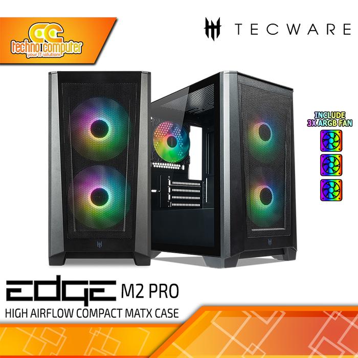 Gambar CASING TECWARE EDGE M2 PRO TG - High Airflow Gaming mATX Case dari Techno Computer Bali Kota Denpasar Tokopedia