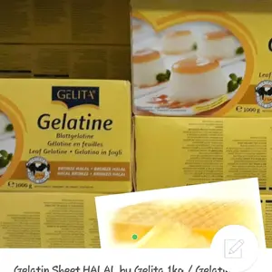 Gelatine lembaran/ Gelita gelatine sheet -500 gram