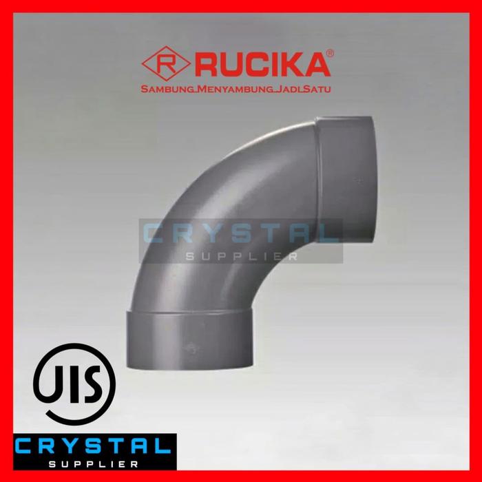 Gambar BOCH RUCIKA 4" inch D-LL PVC / Large Radius Elbow Long Boh Knie Knee dari Crystal Supplier Kota Semarang Tokopedia