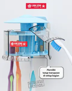 Lion Star Rotary Tooth Brush Holder Tempat Sikat Gigi Tempel Rak TB-3