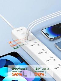 Gambar WEKOI Stop Kontak Extension Power Strip WSC5319 5 Socket 2 USB 1 PD - WSC5319 dari WEKOI Indonesia Kota Tangerang 4 Tokopedia