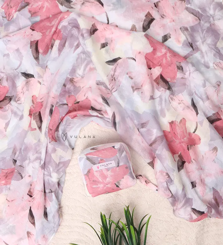 Mukena Dewasa Traveling Bahan Katun Sutra - Pouch Lucu 300gram - Abstr 2