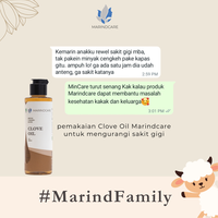 Gambar Minyak Cengkeh 20ml MARINDCARE PURE ESSENTIAL OIL MEREDAKAN SAKIT GIGI dari MarindcareOfficial Kota Surabaya 3 Tokopedia
