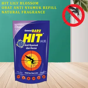 Obat Anti Nyamuk Refill * Hit Liquid Pouch * Aroma Lily Blossom *175ml