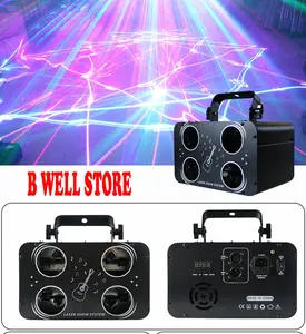 Lampu Laser show system 4 mata rgb full colour