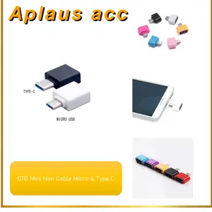 OTG MINI PERSEGI Micro Usb/V8 dan Type C Port Konektor Non Cable USB