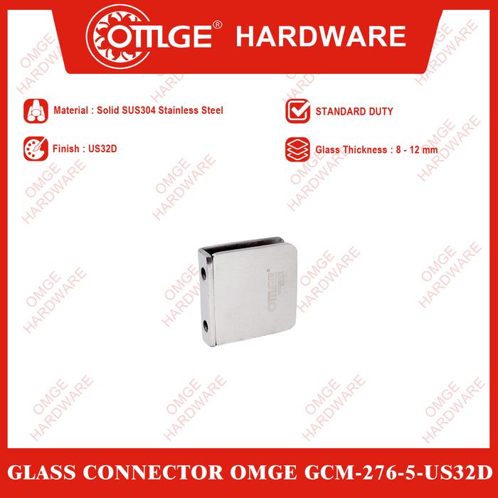 Gambar Glass Connector/Glass Clip/Penjepit Kaca OMGE GCM-276-5-US32D (GW0) dari OmgeHardware Kota Administrasi Jakarta Utara Tokopedia