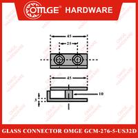 Gambar Glass Connector/Glass Clip/Penjepit Kaca OMGE GCM-276-5-US32D (GW0) dari OmgeHardware Kota Administrasi Jakarta Utara 2 Tokopedia