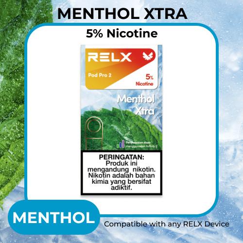 relx pod pro menthol xtra Buy RELX Pod Pro 2 Menthol Xtra 5% UAE Fast Shipping main image 1