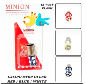 Bohlam Lampu Stop LED 13 Mata Kedip Flash