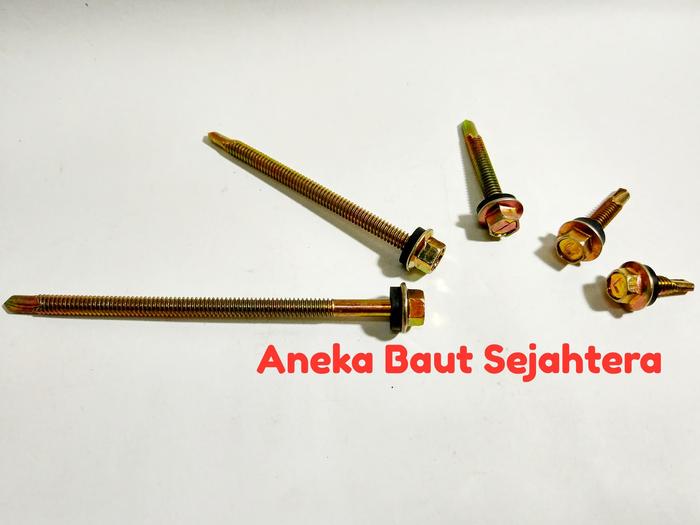 Gambar Sekrup Roofing #12x30mm (Pack 100pcs) dari ANEKA BAUT SEJAHTERA Kab. Bekasi Tokopedia