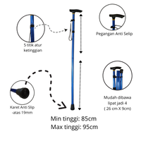 Gambar Tongkat Jalan orang tua alat bantu jalan walking stick dari Diamondstore28 Kota Administrasi Jakarta Barat 1 Tokopedia
