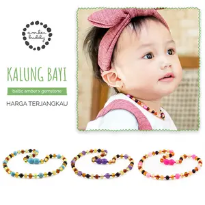 Kalung Bayi Baltic Amber X Gemstone -  (NO POUCH & BOX)