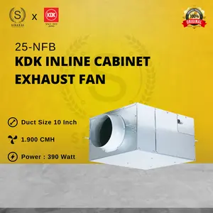 KDK IN LINE INLINE CABINET EXHAUST FAN 25NFB 25-NFB