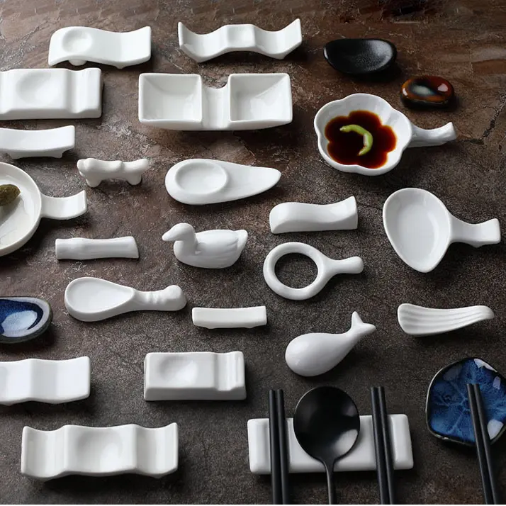 Aneka bentuk Tatakan Sumpit/Chopstick Holder keramik 1