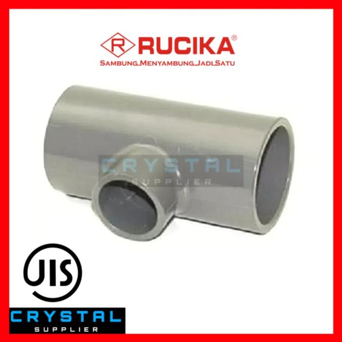 Gambar VERLOP TEE RUCIKA 6 x 4" inch Polos AW PVC / Reducer T / Vlok Te dari Crystal Supplier Kota Semarang Tokopedia
