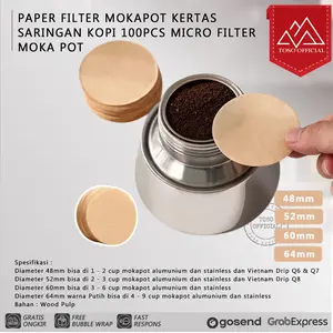 Saringan Kertas Mokapot Paper Filter Vietnam Drip Filter Kopi Moka Pot