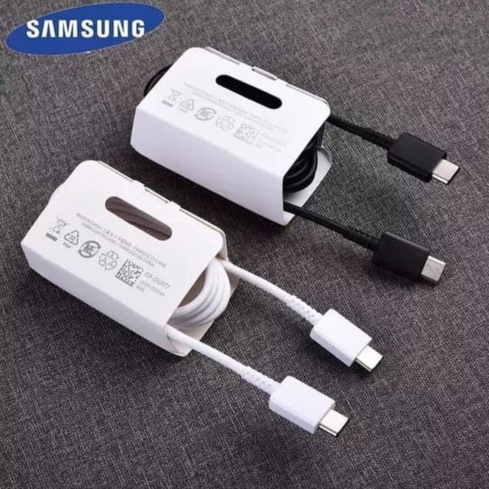 Gambar Kabel data Samsung A53 A73 A33 5G Fast Charging Type C To C Original dari GH CELL Kota Administrasi Jakarta Utara Tokopedia