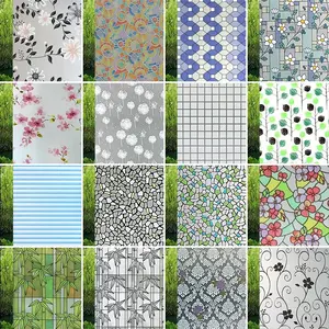 Stiker Kaca/Kaca Film Jendela Sanblast Sunblast Sandblast Motif L-90cm