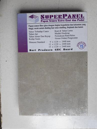 Gambar GRC BOARD 9 MM Superpanel Papan Semen GRC Board Original 9x1220x2440mm Tahan Cuaca Kuat dan Praktis untuk Eksterior - Pvc dari CAHAYA BARU GROUP Kota Administrasi Jakarta Pusat Tokopedia