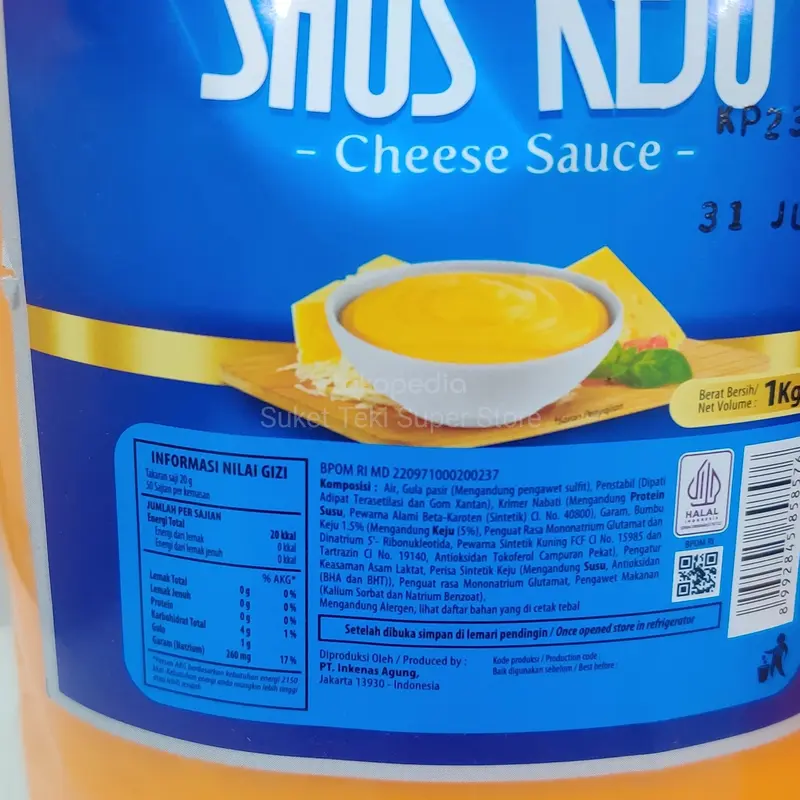 Saus Keju / Cheese Sauce 1kg Prima Agung GROSIR Best Seller 1