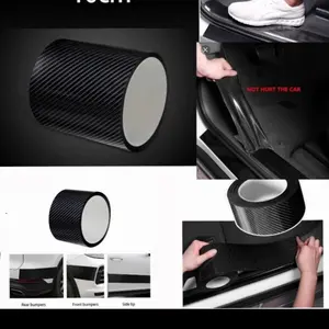 Sillplate samping injakan kaki Honda HRV stiker carbon 5D