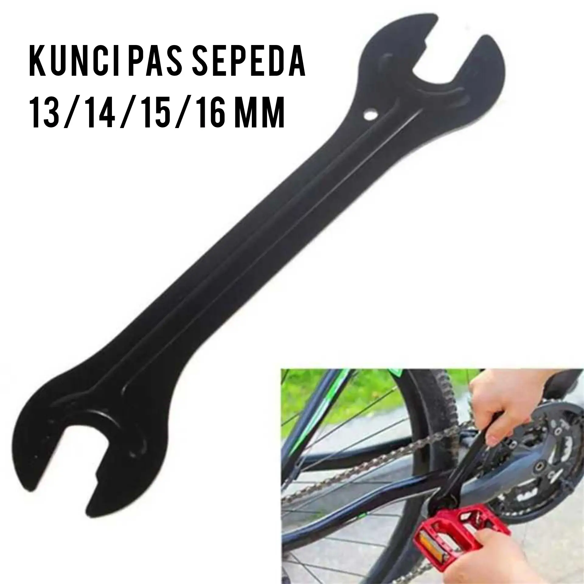 Kunci Pas Sepeda Motor Pedal Hub Cone Wrench 13/14/15/16 mm