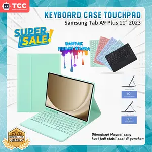 Aksesoris untuk Samsung Tab A9 Plus 11 2023 Bluetooth Keyboard Case Touchpad Colorful