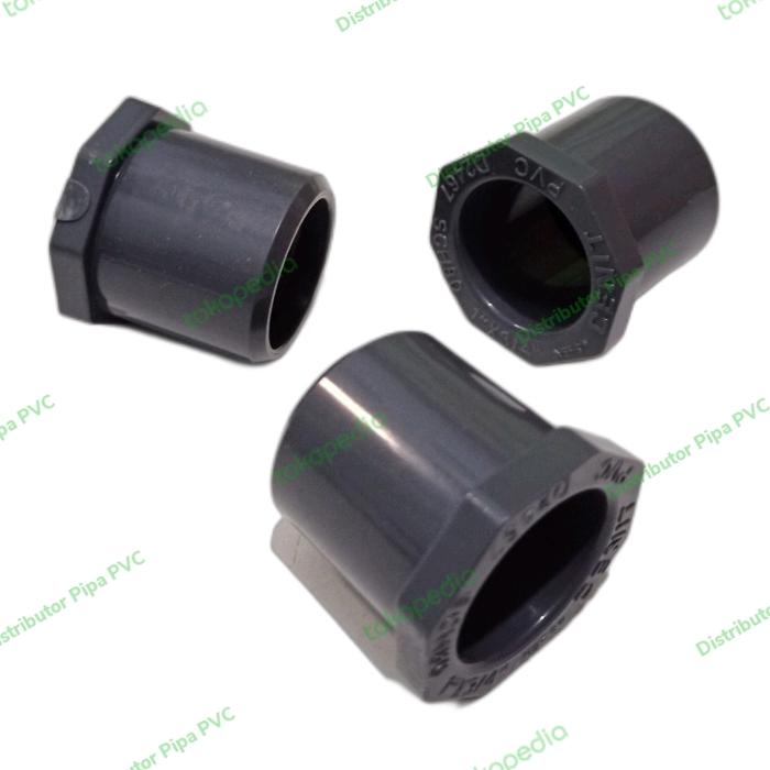 Gambar Vlok Sok PVC 1-1/2 x 3/4 inch SCH80 Reducer Bush ASTM Sambung Pipa PVC dari Distributor Pipa PVC Kota Administrasi Jakarta Barat Tokopedia