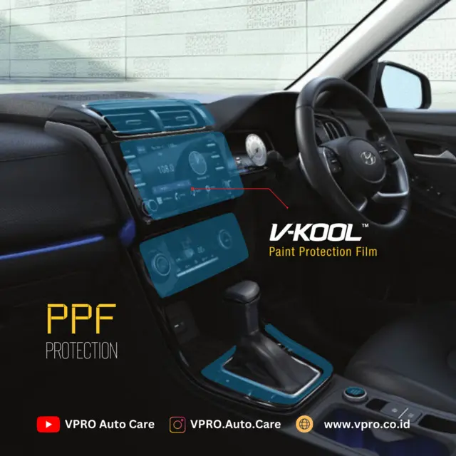 VKOOL PPF Interior Protector Subaru CROSSTEK 2023 - Konsol Tengah