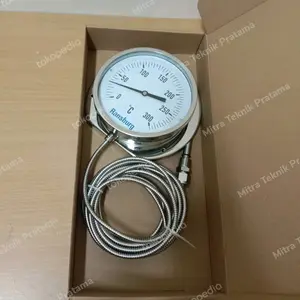 Temperatur Gauge Thermometer Kapiler Cappilary 4" inch 400 °C 5 Meter