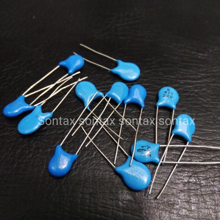 Gambar 560pf 560 pf 1kv 1 kv 560p biru kapasitor capacitor keramik ceramic dari Sontax Kab. Tangerang Tokopedia