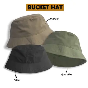 BUCKET HAT TOPI GUNUNG TOPI RIMBA TOPI KOREA TOPI REPORTER