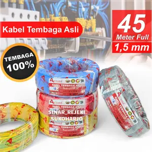 KABEL LISTRIK NYA SNI ANTRANA 1x1,5 KABEL SNI TEMBAGA MURNI 50 YARD