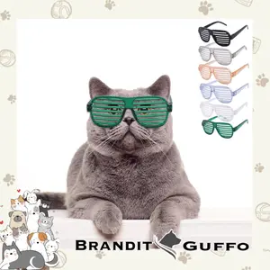 Aksesoris kacamata anjing dan kucing garis mini size hewan pet