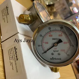 Pressure Gauge Raket Stainless 2 1/2 " inchi 1 bar / 15 psi
