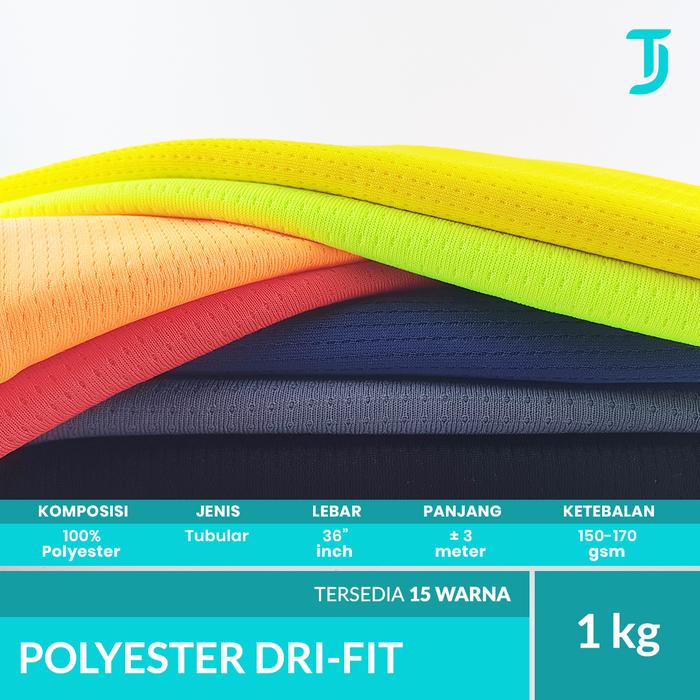 Gambar Poly Dryfit Drifit | WARNA | Kain Bahan Kaos Jersey | 1 Kg dari Bahan Kaos Tumbuh Jaya Kota Semarang Tokopedia
