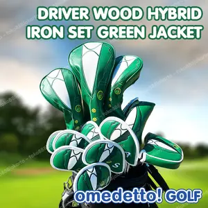 GOLF DRIVER WOOD HYBRID IRON PUTTER COVER GREEN JACKET