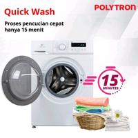 Gambar POLYTRON PFL7051 MESIN CUCI FRONT LOADING 7 KG INVERTER PFL 7051 dari Asegan Elektronik Store Kota Depok 3 Tokopedia