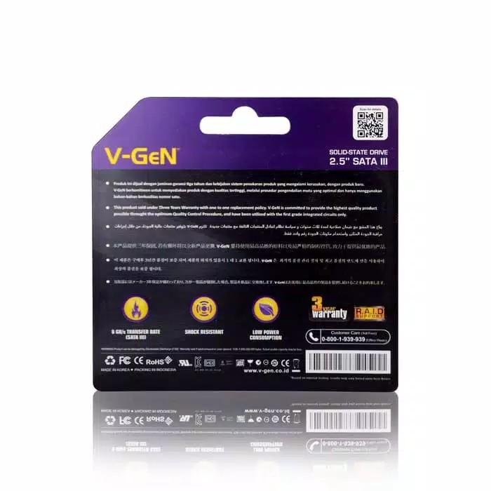 Ssd V-Gen 256Gb Sata III Solid State Drive 2.5" VGen 3