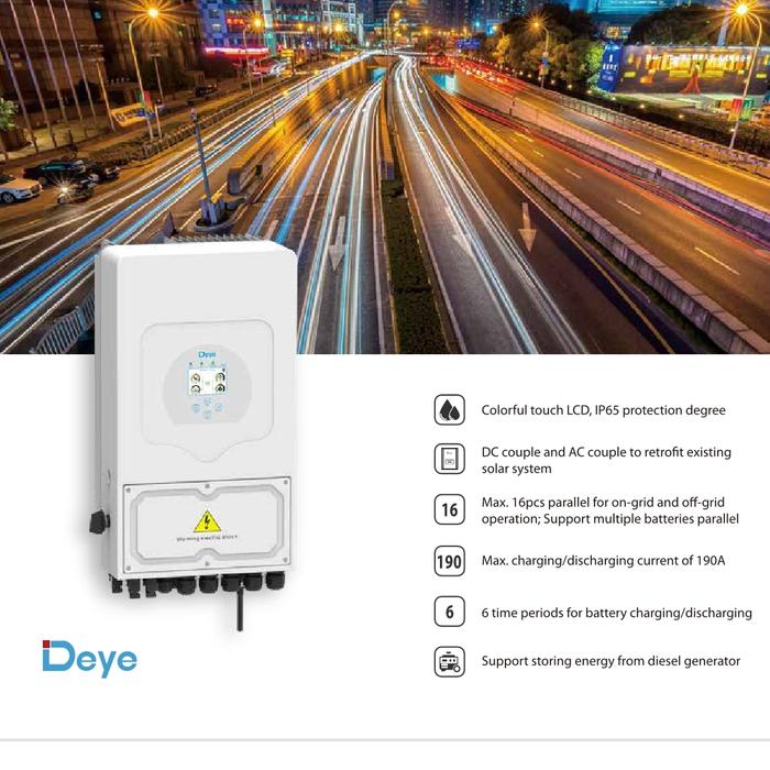 Jual Inverter Hybrid Offgrid Deye 5 KW 5000 W 1 Phase 2 MPP - Kota ...